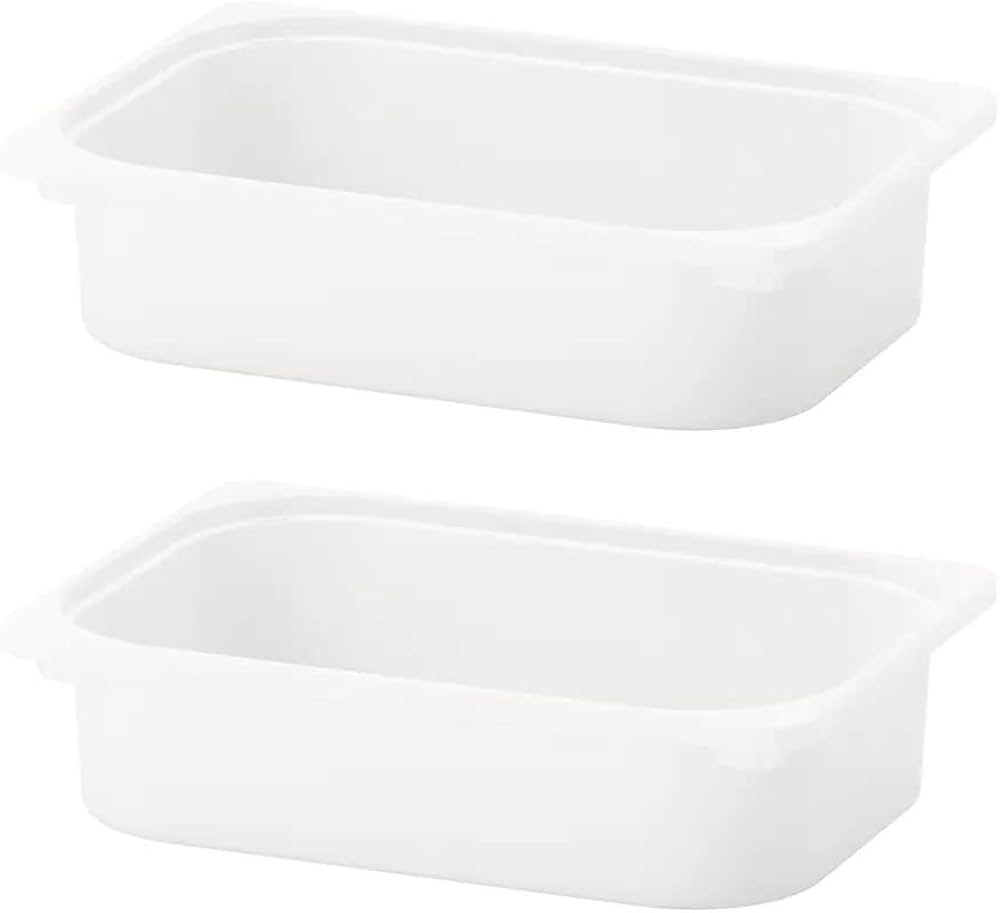 I-K-E-A 2x TROFAST Storage Box, White Container 16 ½x11 ¾x4 '' | Amazon (US)