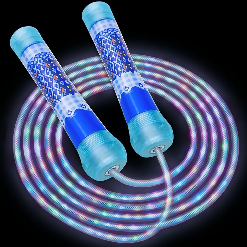 Led Jump Rope for Girls Kids -Glowing Jump Ropes Flashing Colorful Exercise Skipping rope Light U... | Amazon (US)
