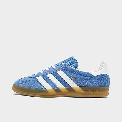 Adidas Women's Gazelle Indoor Casual Shoes in Blue/Blue Fusion Size 10.5 Suede | Finish Line (US)