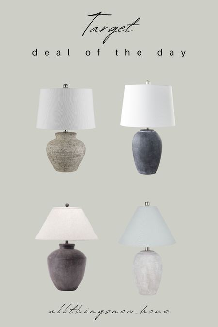Target deal of the day lamps on sale! 

#LTKHome #LTKFindsUnder100 #LTKSaleAlert