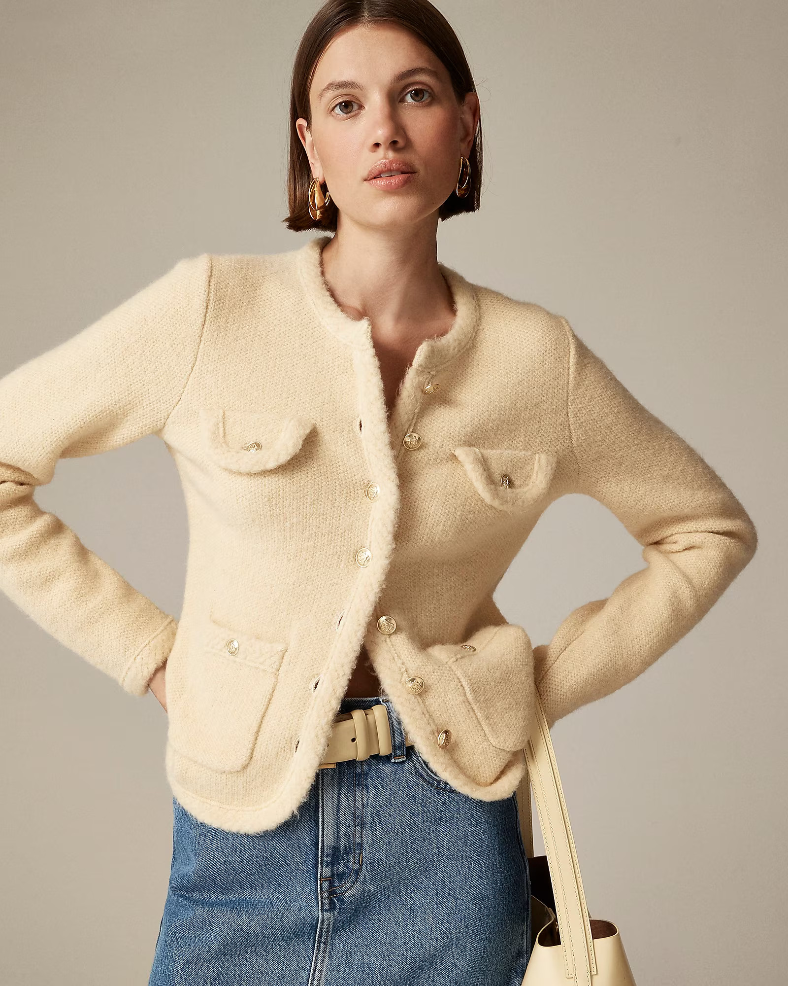 Textured sweater lady jacket | J. Crew US