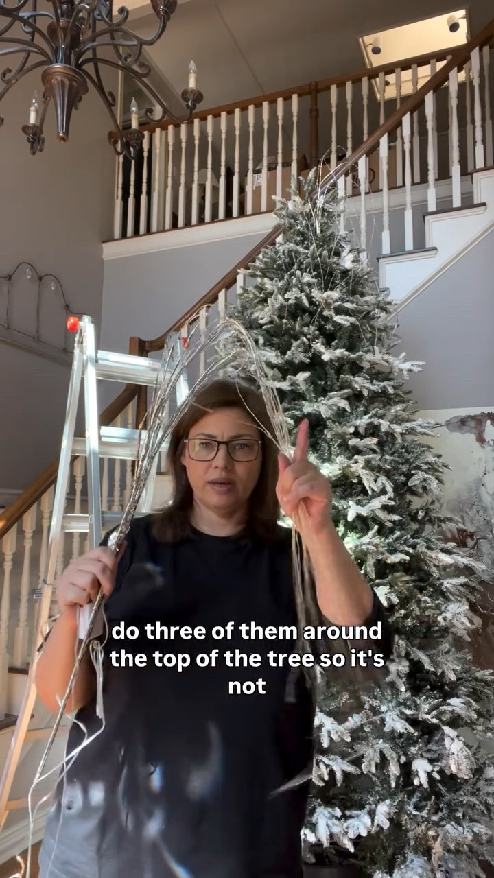 ✨ Comment “Cascade” if you want your tree topper to sparkle even at night?✨

These cascading lights are such a fun way to add movement and glow to your tree! Each one is on a wired branch you can bend and shape—just place it like a pick, run the cord down to your plug, and watch the magic happen. 💫

They twinkle beautifully and are perfect for lighting up your topper adding light to the outside of your tree.

I’m adding three cascading lights to the top of mine this year for that extra nighttime sparkle. 🌟

Comment “Cascade” for links!

#ChristmasLights #CascadingLight #TwinkleLights #TreeTopper #Christmastree #Christmas #Holidays #HolidayHangups #Cascade #Cascading #lights #warmwhite #Decor #ChristmasDecor #Decorating