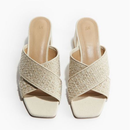 Beige heeled mule sandals 

#LTKfindsunder50 #LTKstyletip #LTKshoecrush