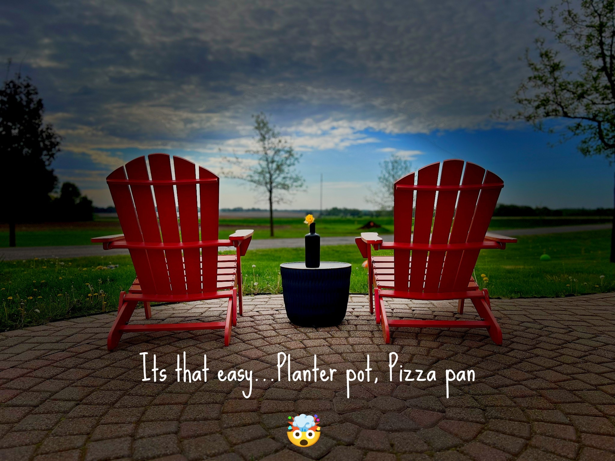 You can make your own outdoor side table with two items!  Be your own furniture designer with a pizza pan and a planters pot at Walmart!  Go and create my friends. ❤️

#LTKSeasonal #LTKHome