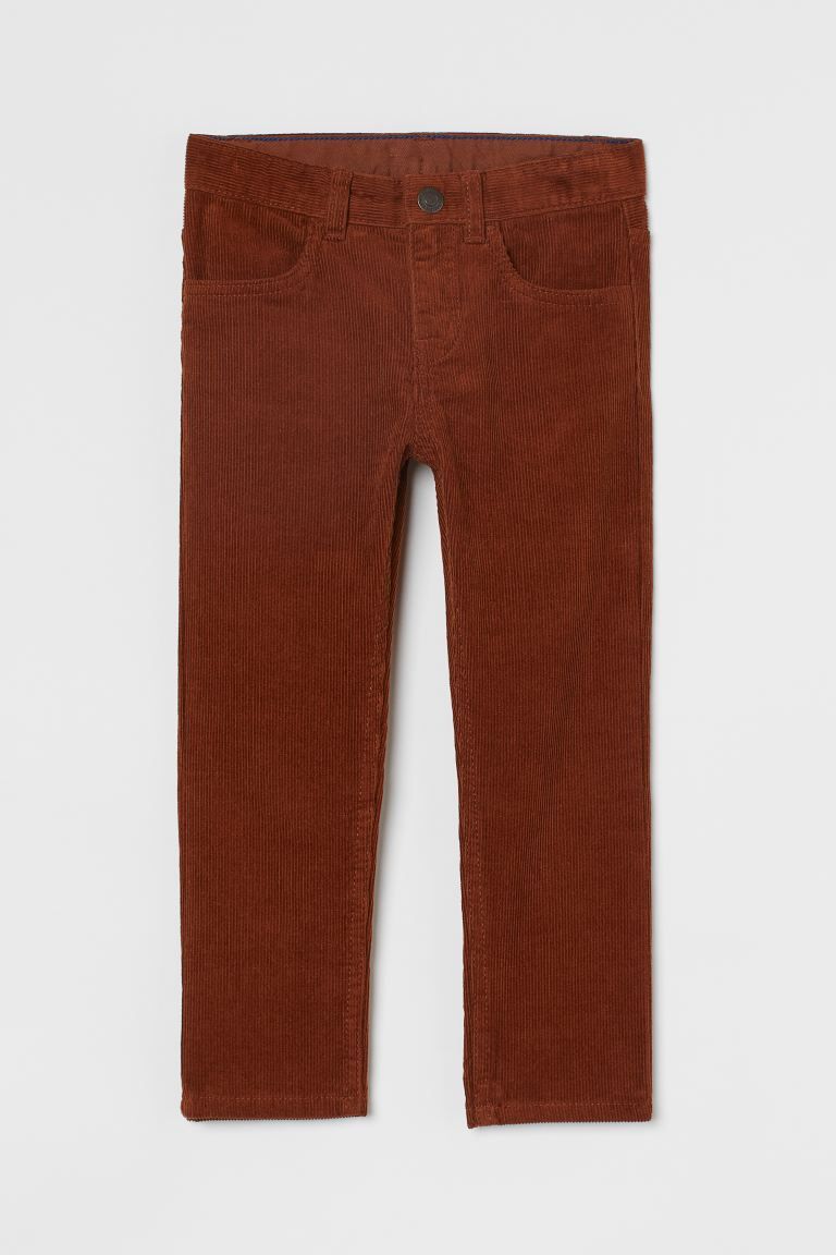 Slim Fit Corduroy Pants | H&M (US + CA)