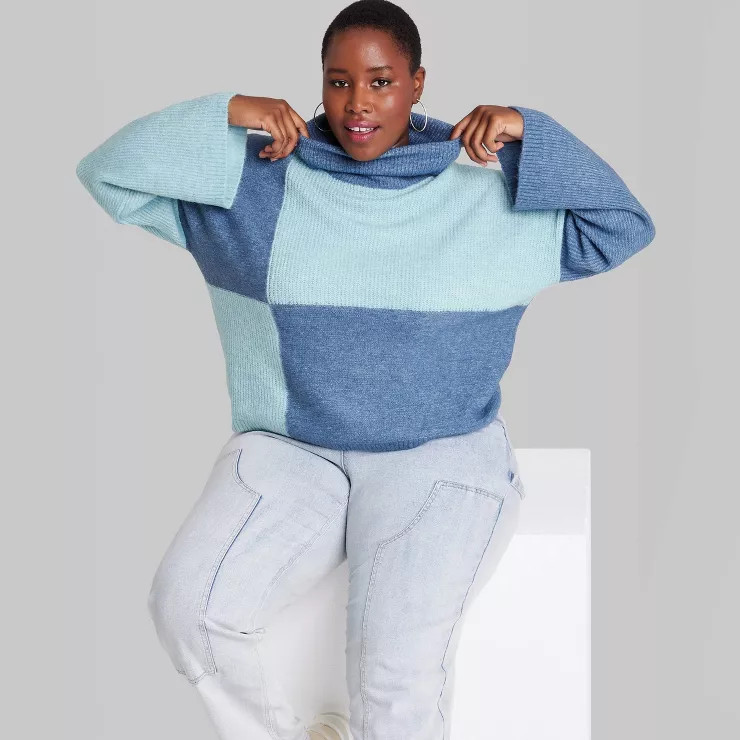 Women's Cropped Turtleneck Pullover Sweater - Wild Fable™ | Target