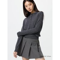 Uniqlo - 100% Merino Polo Jumper - Grey - XXL | Uniqlo NL