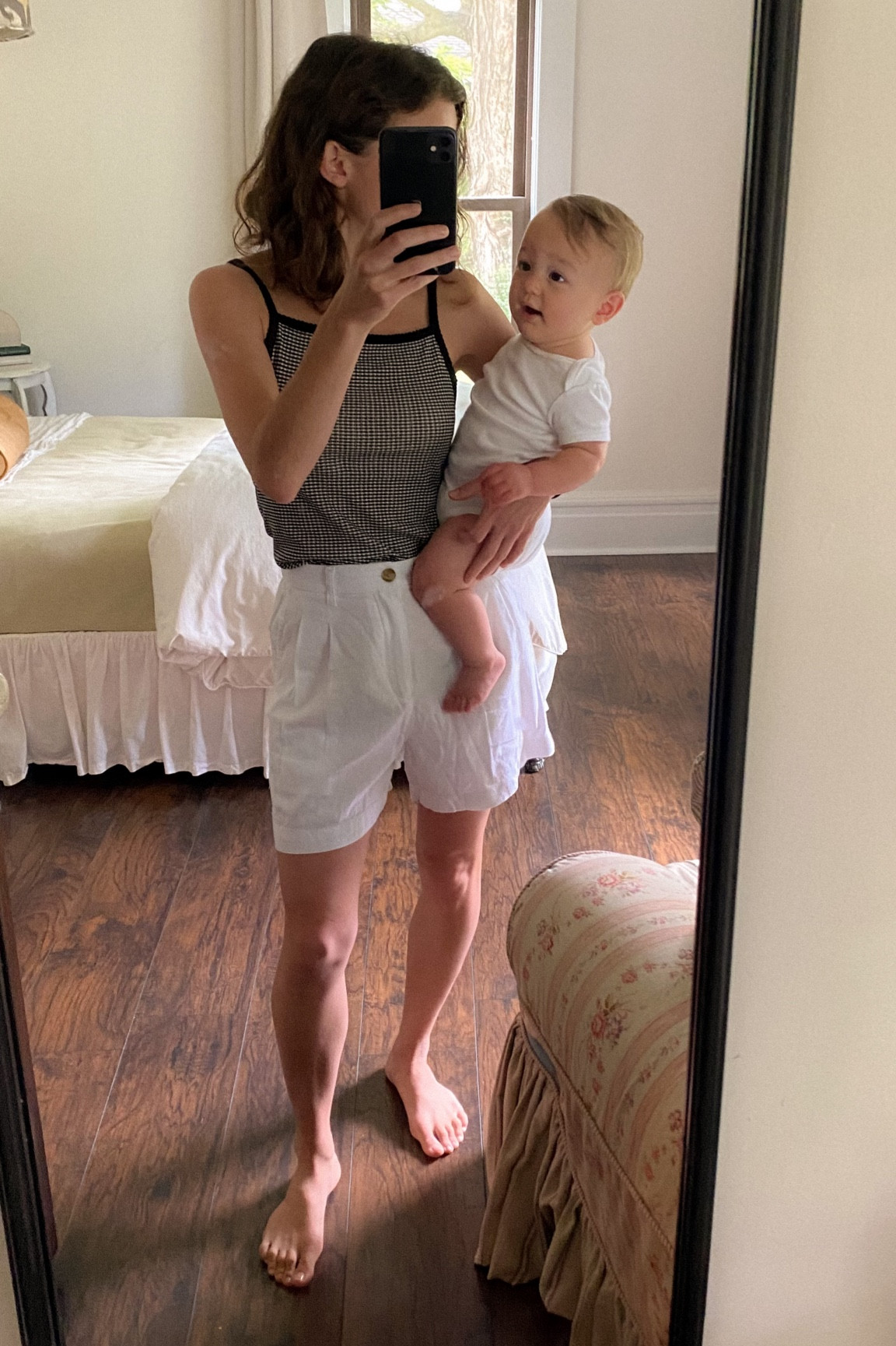 A white linen short roundup, most of which are on sale! 

#LTKSeasonal #LTKunder50 #LTKunder100