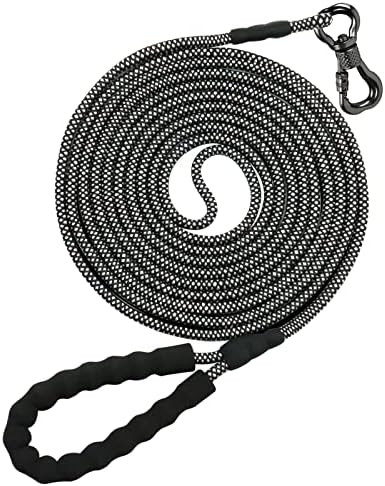 NTR Dog Leash, 5FT 10FT 15FT 20FT 30FT 50FT 100FT Heavy Duty Leash with Swivel Lockable Hook and ... | Amazon (US)