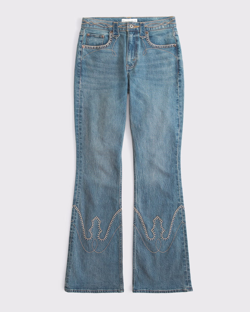 Curve Love High Rise Bootcut Jean | Abercrombie & Fitch (US)