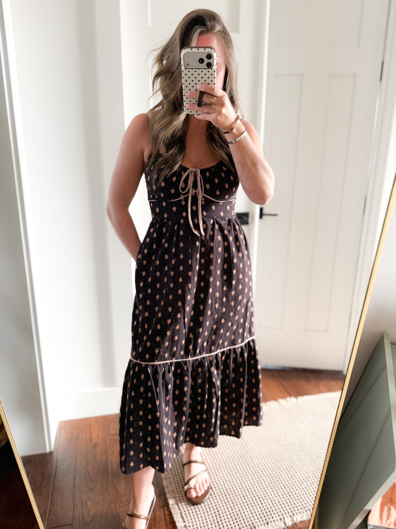 How cute is this polka dot Target dress?! On sale for $34! 🤎

#LTKootd #LTKSeasonal