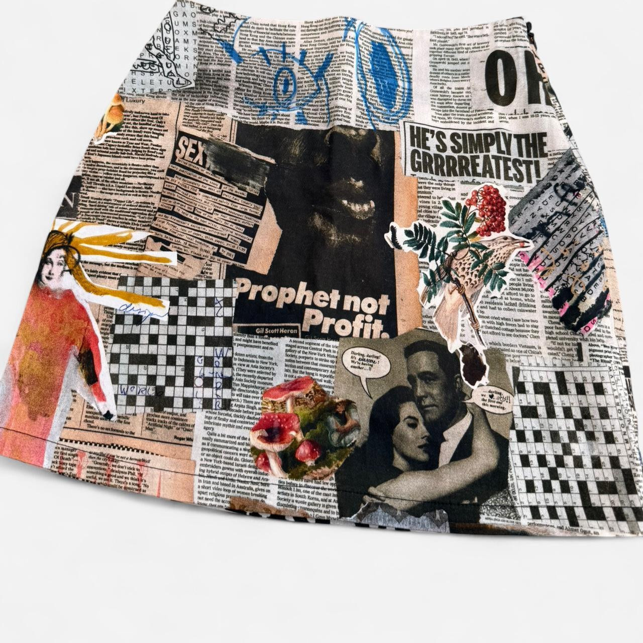 Desigual Women's Party Skirt - Multi/Black - One size | Depop US