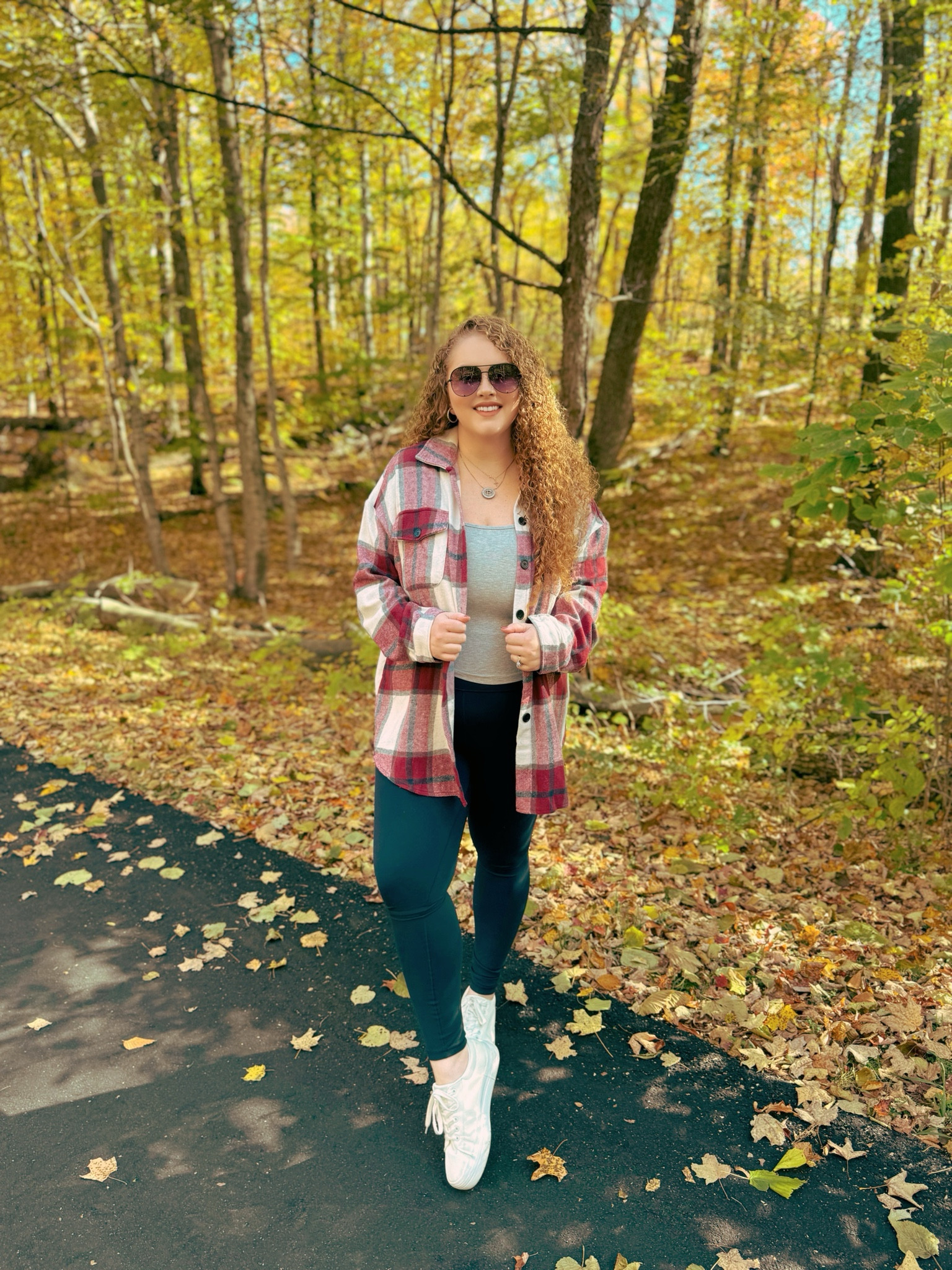 This is such a cute fall look ♥️shacket | plaid shacket | amazon plaid shacket | leggings | amazon leggings  | navy leggings  | white sneakers  | amazon white sneakers | platform sneakers | causal fall outfit  | tank top | amazon tank top | amazon fall look | amazon casual must haves | Fall | fall tops | amazon finds | amazon fashion | Amazon look | amazon outfit | fall outfit | fall look | fall outfit inspo | fall fashion | fall fashion finds | amazon fall outfit | Amazon fall fashion finds | amazon fall finds | fall transition look | fall transition outfits

#LTKStyleTip #LTKSeasonal #LTKMidsize