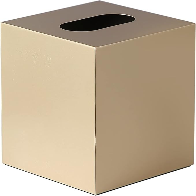 Metal Square Tissue Box lid, Modern Facial Tissue Holder for Bathroom Vanity Tops, Bedroom Dresse... | Amazon (US)