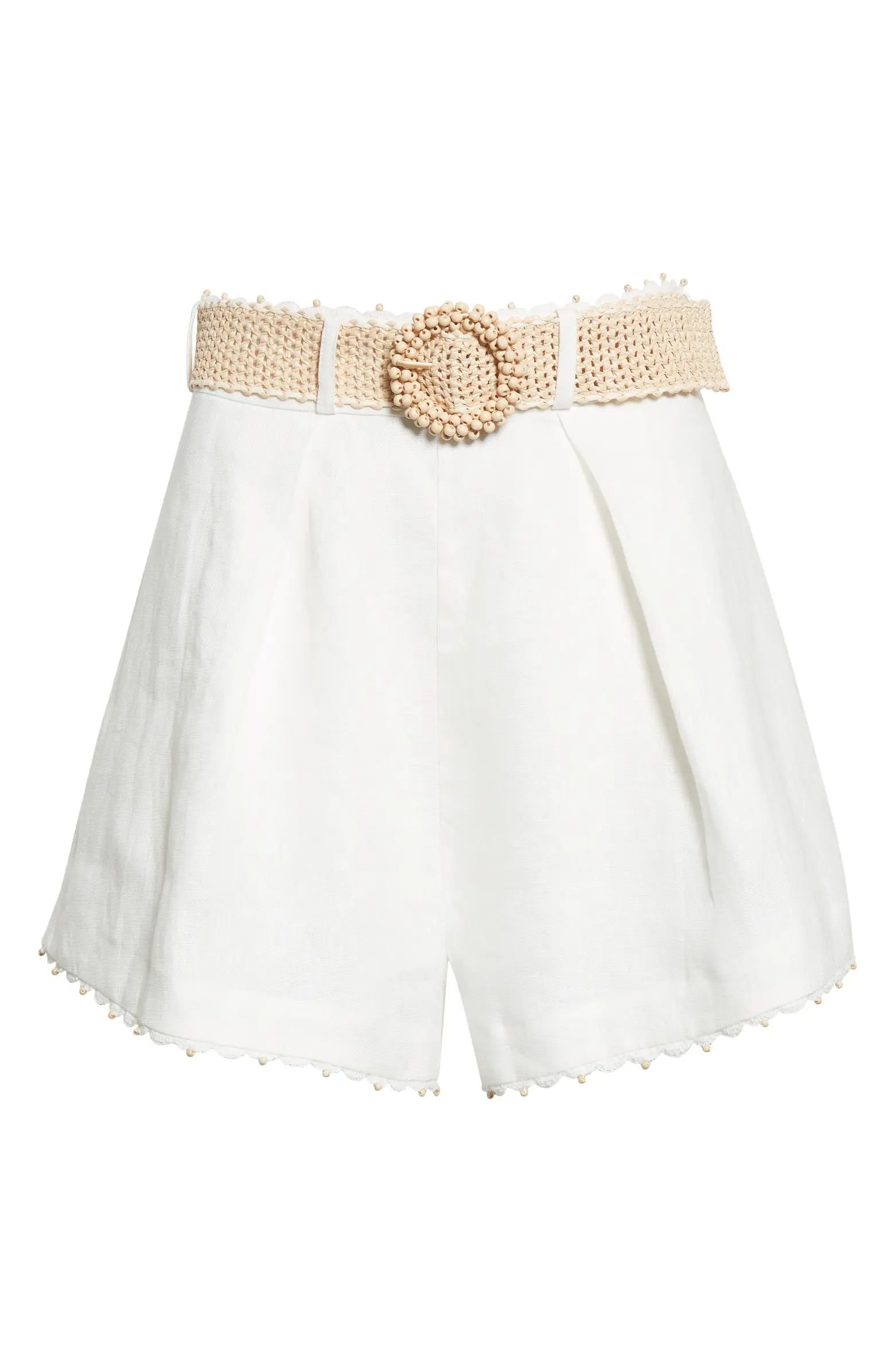 Zimmermann Tiggy Pleated Shorts | Nordstrom | Nordstrom