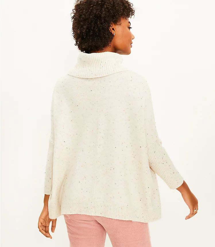 Flecked Pocket Poncho Sweater | LOFT