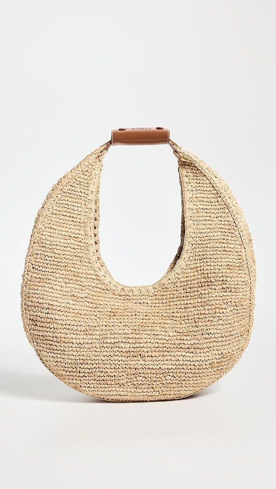 STAUD Large Raffia Moon Tote Bag | Shopbop | Shopbop