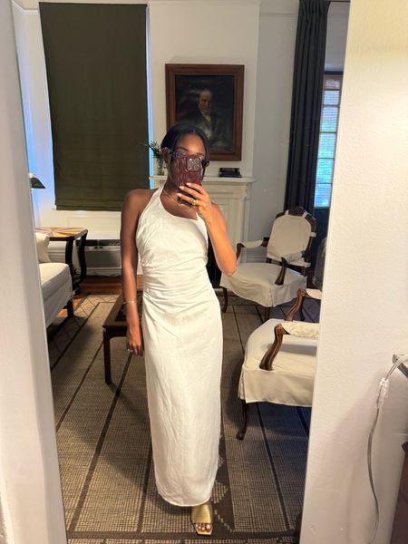 White linen halter dress - summer dress

#LTKStyleTip