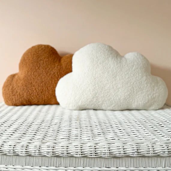 Boucle Teddy Cloud Cushion - Etsy | Etsy (US)
