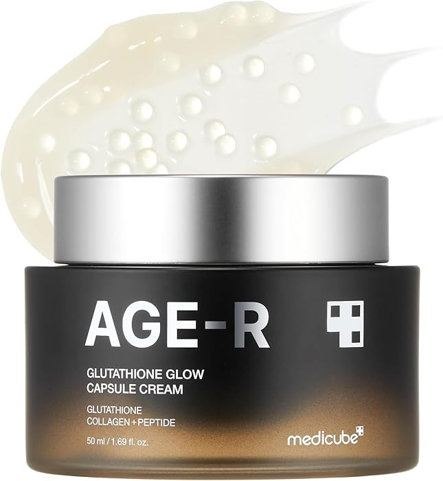 medicube AGE-R Glutathione Glow Capsule Facial Cream - Instant Lifting Moisturizer - Collagen Pep... | Amazon (US)