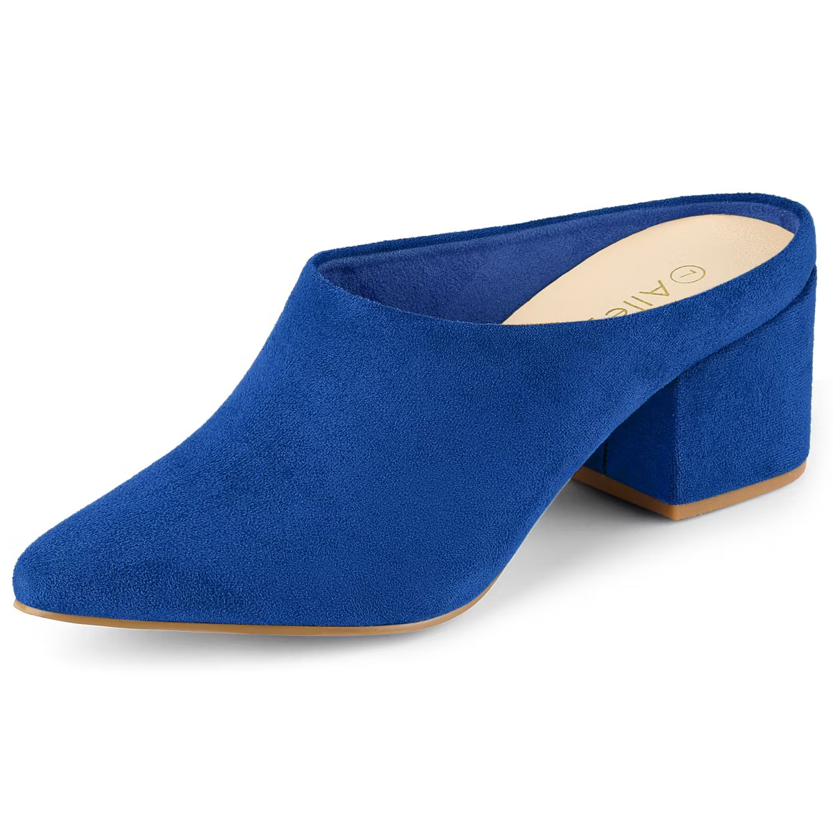 Allegra K Women's Pointed Toe Slip on Block Heel Slide Mules | Target