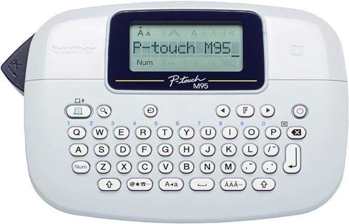 Brother P-Touch, PTM95, Handy Label Maker, 9 Type Styles, 8 Deco Mode Patterns, Navy Blue, Blue G... | Amazon (US)