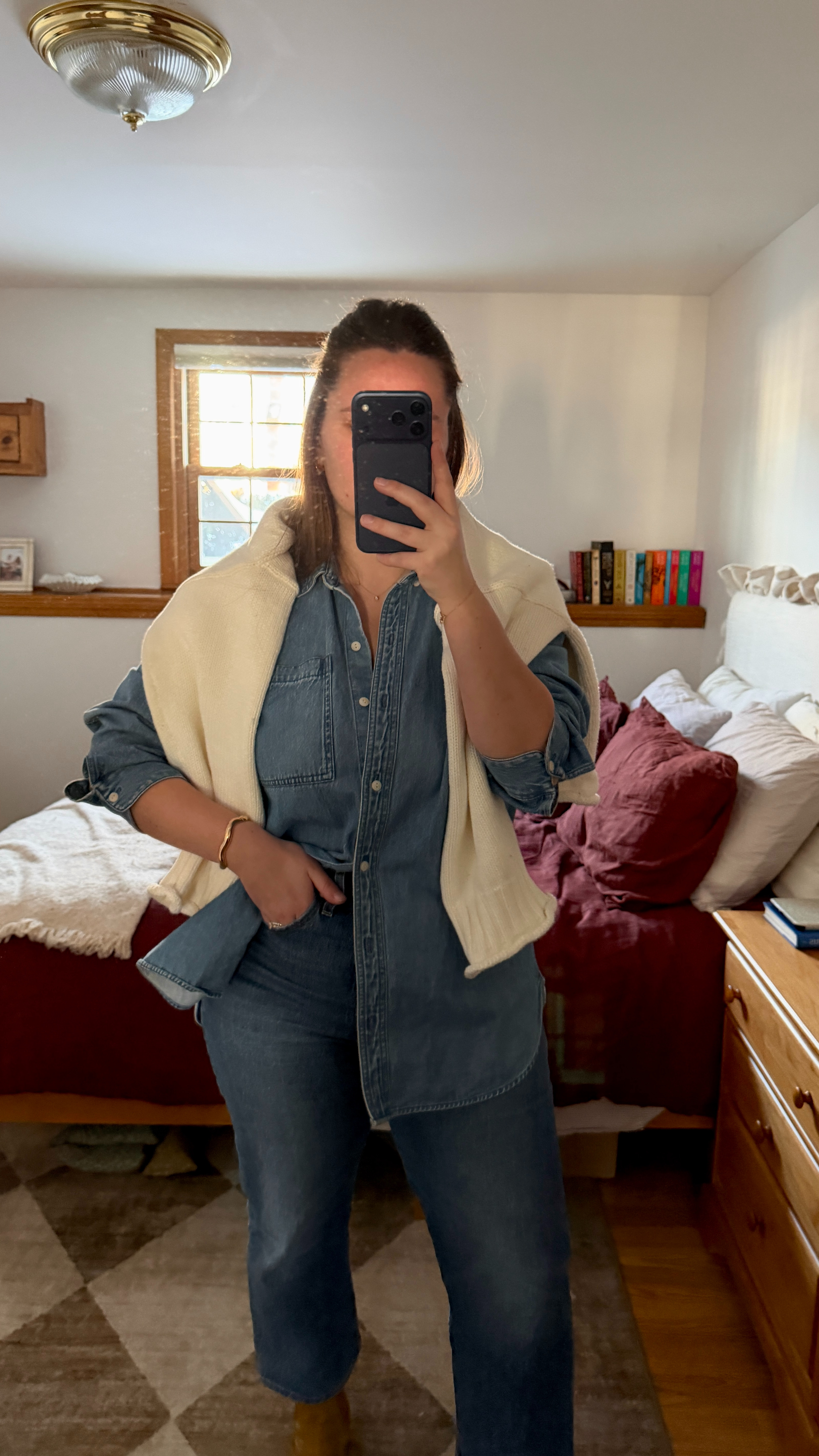 Easy denim on demim outfit 👖 

 #LTKootd #LTKSeasonal