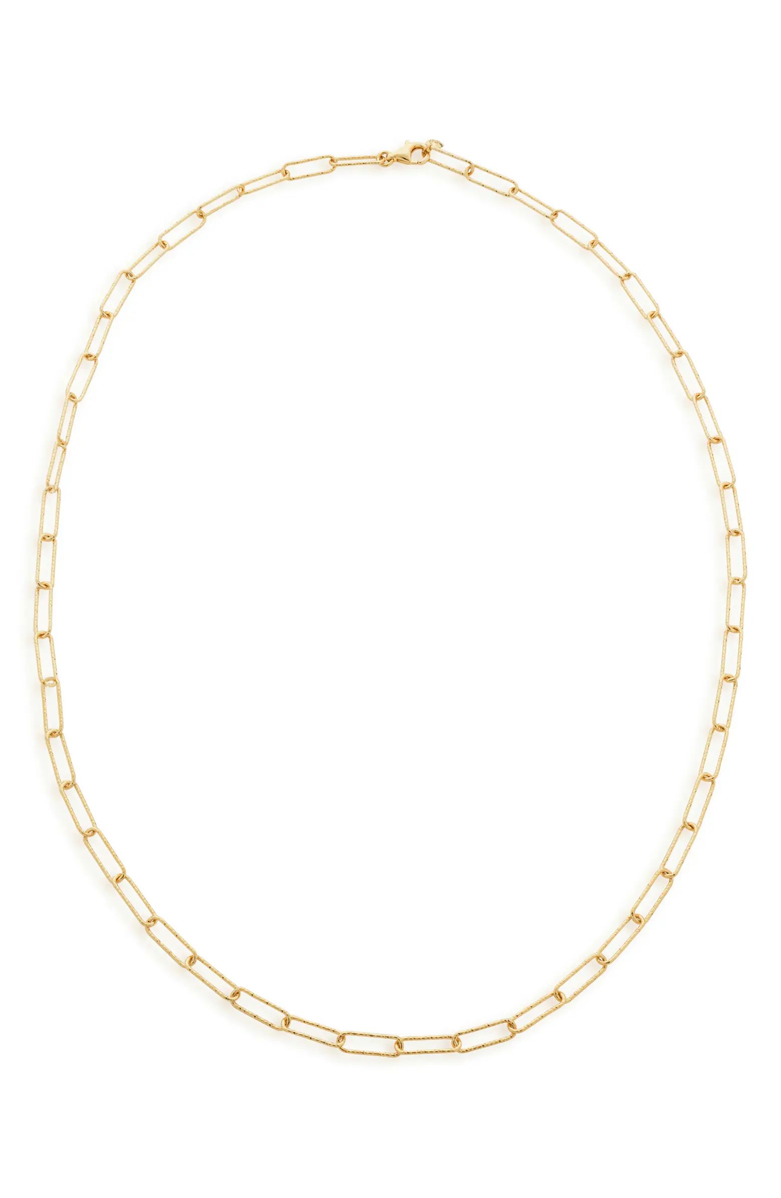 Monica Vinader Alta Textured Chain Necklace | Nordstrom | Nordstrom