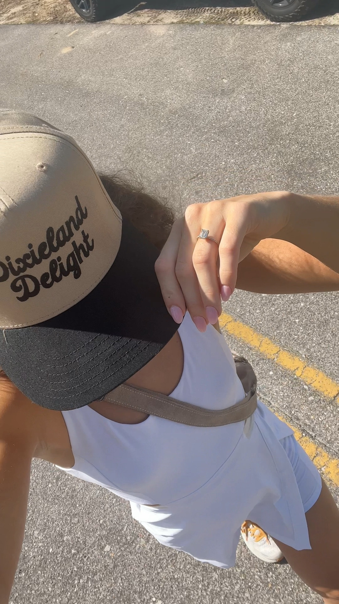 hot girl walk coffee run ootd for bachelorette trip day 2 🤍 wearing a small in this OV exercise dress & it’s on sale  Hat is raw & rebellious 

#LTKsalealert #LTKfitness #LTKwedding