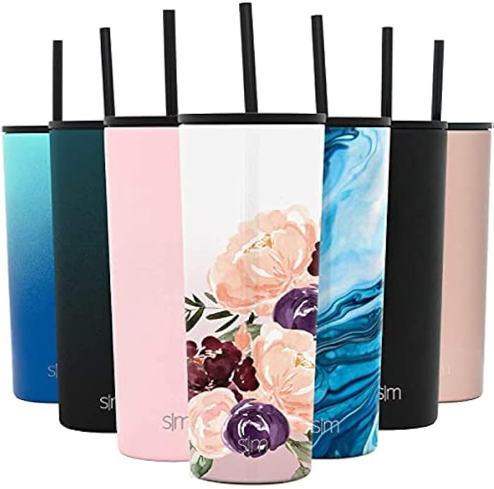 Simple Modern Insulated Tumbler Cup with Straw Lid and Flip Lid | Reusable Stainless Steel Water ... | Amazon (US)
