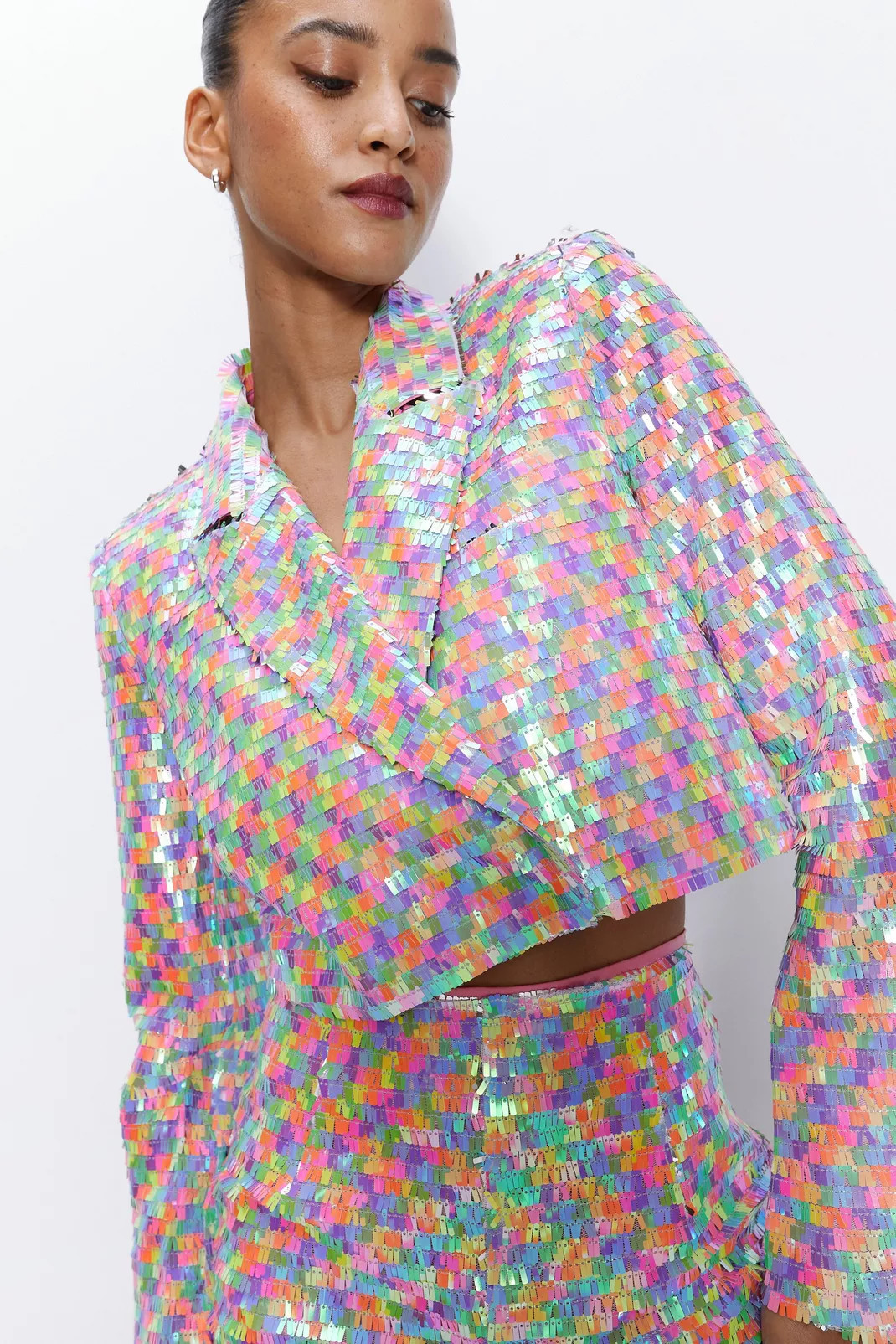Multi Color Sequin Blazer | Nasty Gal (US)