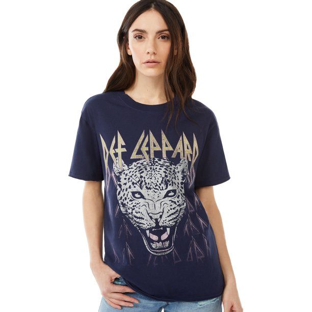 Scoop Women's Def Leppard Band Graphic T-Shirt | Walmart (US)