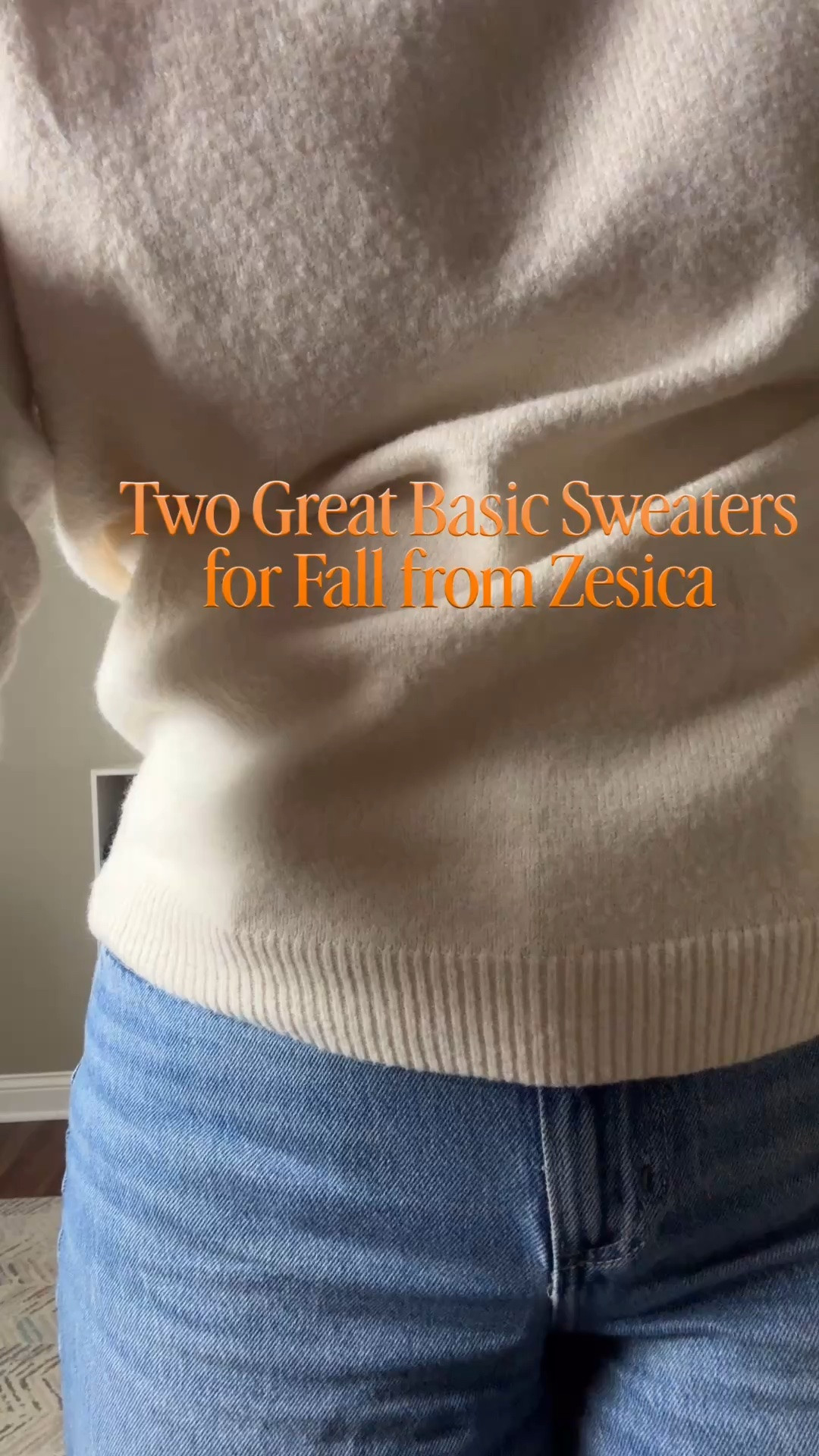 Two great classic colored sweaters for fall. Love the bow surprise!  The picture on the listing has the bow in the front, but I put it in the back.