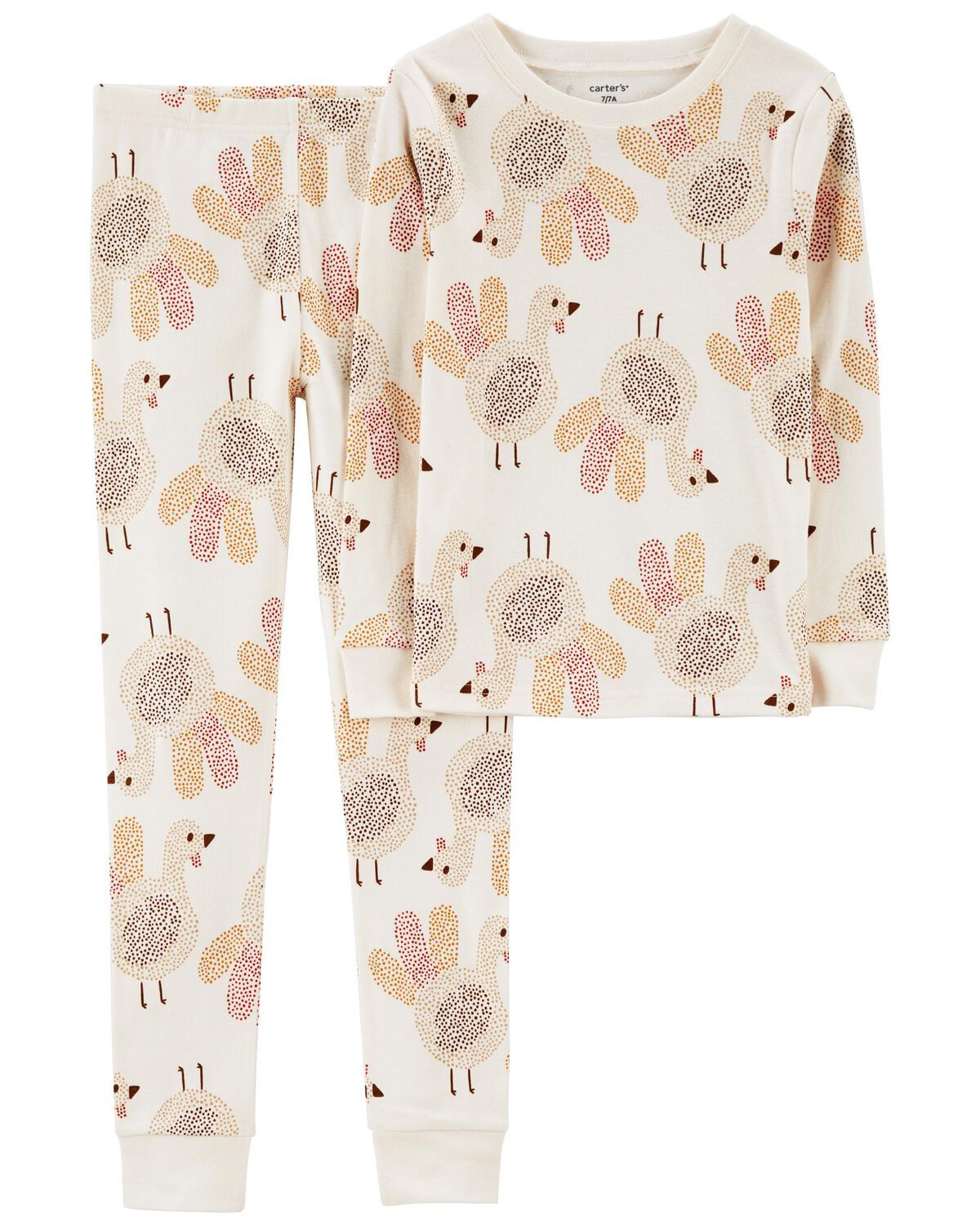 Multi Kid 2-Piece Thanksgiving 100% Snug Fit Cotton Pajamas | carters.com | Carter's