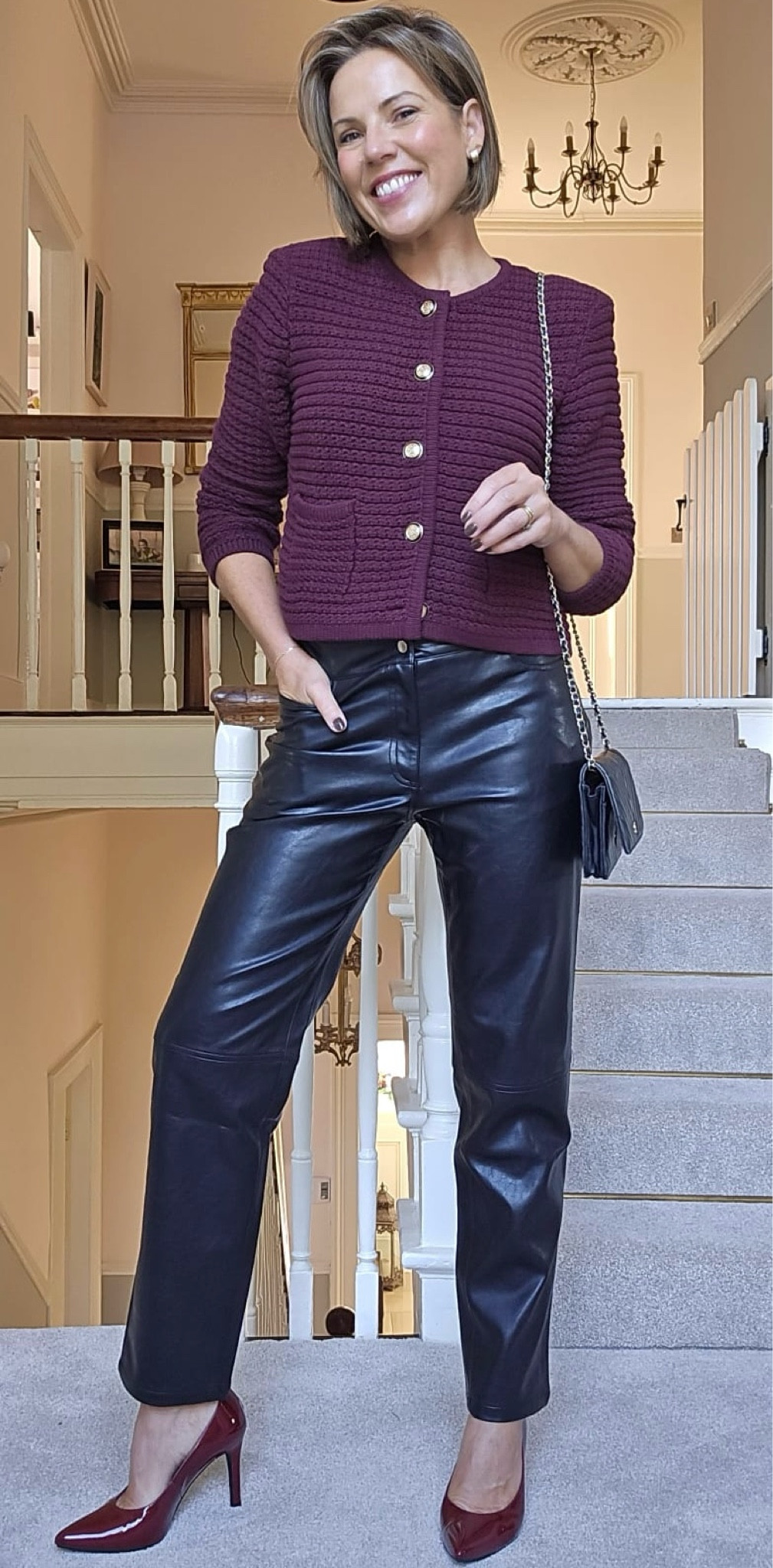 The love for faux leather and burgundy continues!!! 

#LTKautumn #LTKireland #LTKeurope