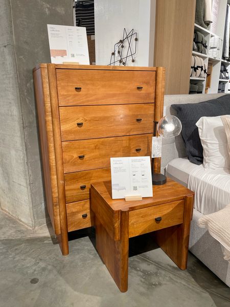 Beautiful wood dresser + nightstand from West Elm Otto collection. 🤎

• high quality material
• rich medium-brown color
• sculpted lines, mid-century modern look.

#LTKSaleAlert #LTKHome