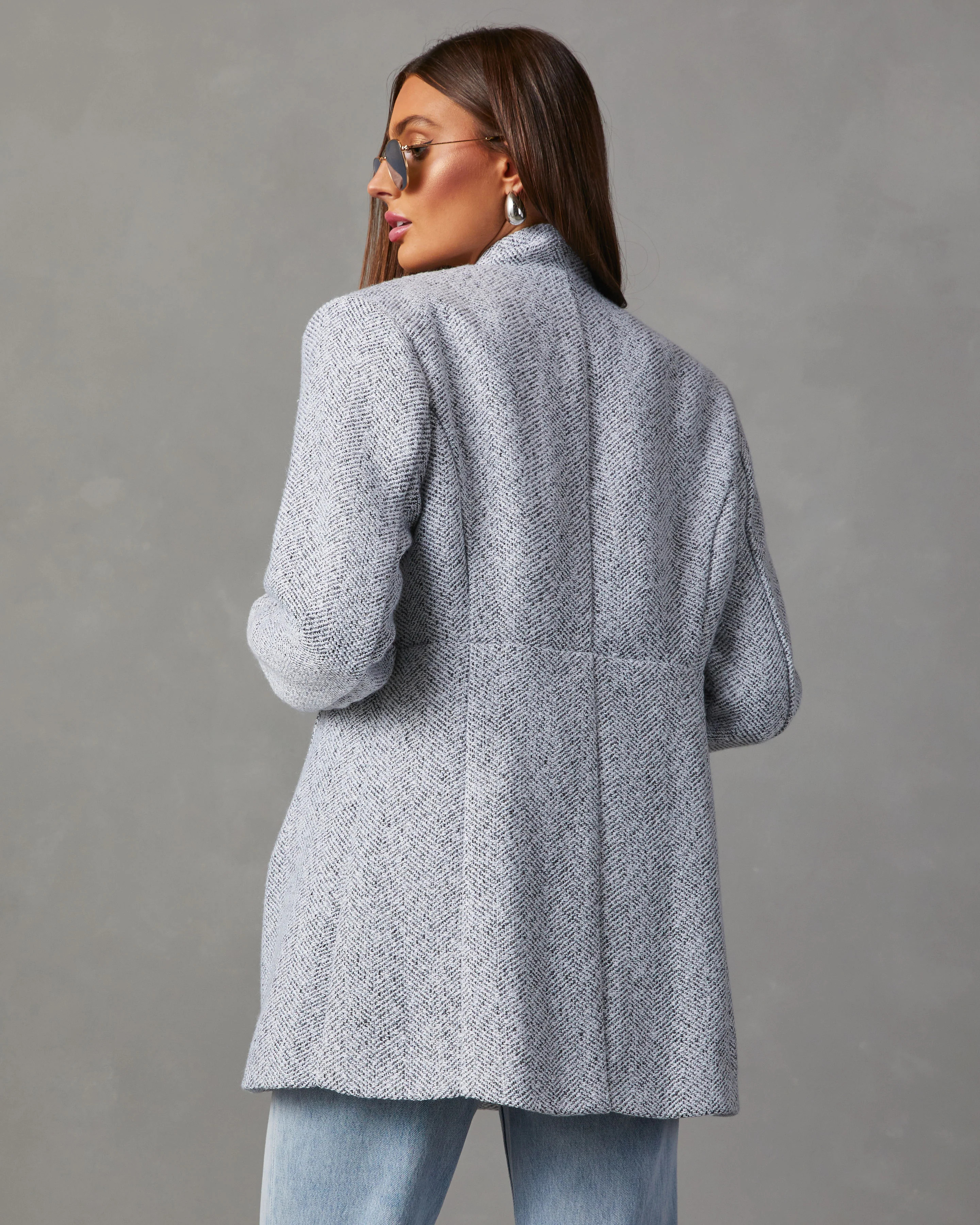 Tayshia Pocketed Coat - Heather Grey | VICI