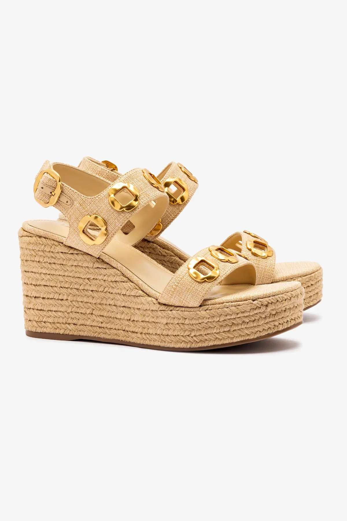 Milan Espadrille In Beige Raffia | Larroude