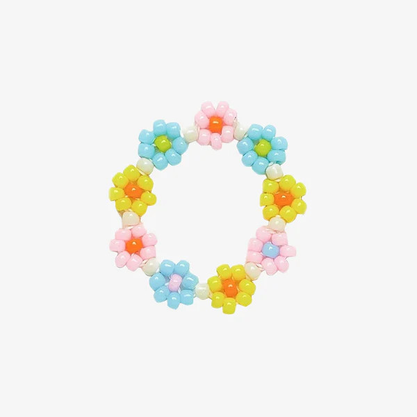 Beaded Flower Stretch Ring - Pura Vida Bracelets | Pura Vida Bracelets