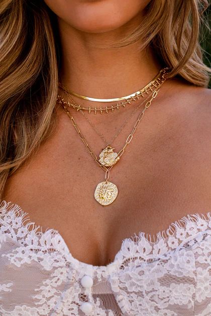 Tara Gold Layered Necklace Set | Shop Priceless