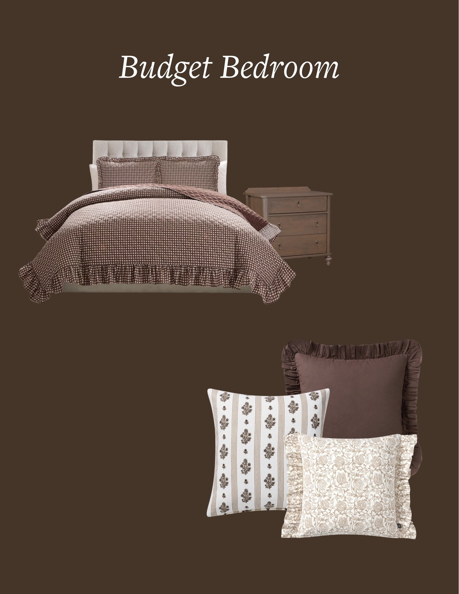 Budget bedroom finds🤎

#LTKHome #LTKSaleAlert