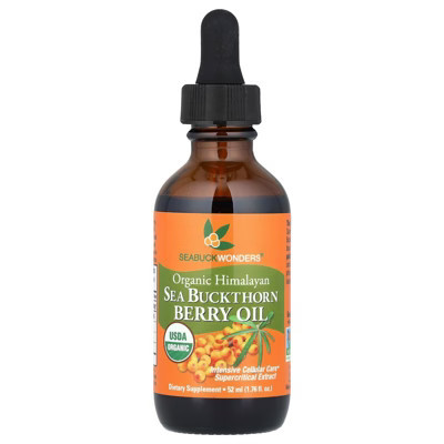 SeaBuckWonders Organic Himalayan Sea Buckthorn Berry Oil, 1,000 mg, 1.76 fl oz (52 ml) | Target