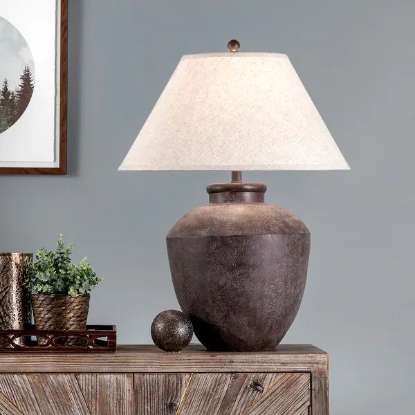 Brooklyn Rug Co Lindos 30" Resin Table Lamp - 22"W x 22"D x 30"H | Bed Bath & Beyond