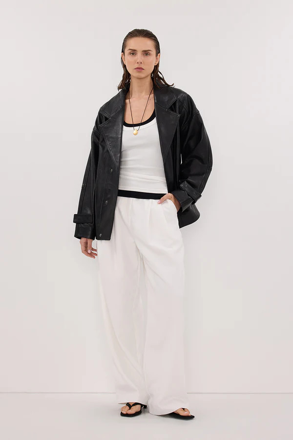 EDEN WHITE TAILORED PANT | DISSH