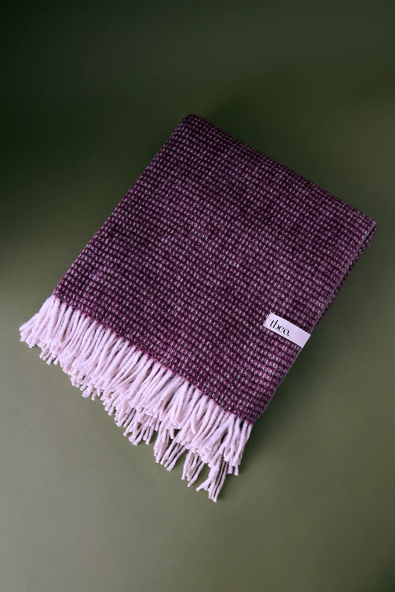 TBCo Waffle Wool Throw Blanket | Anthropologie (UK)