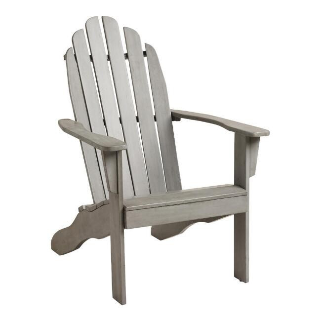 Slatted Wood Adirondack Chair | World Market