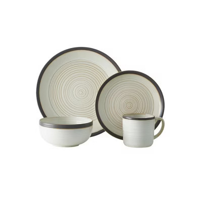 Mikasa Lara 16-Piece Dinnerware Set, Contemporary Stoneware Plates, Bowls & Mugs - Glossy Tableware for Everyday Dining, Family Meals | Target