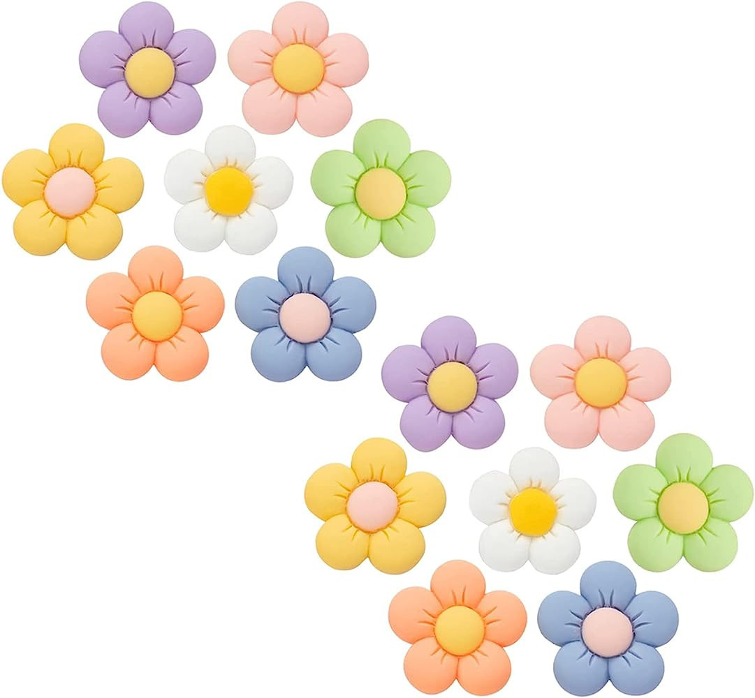 NEVEGE Flower Shoe Charms for Girls Cute Flower Designer Shoe Charms for Adults Teens Kids Kawaii... | Amazon (US)