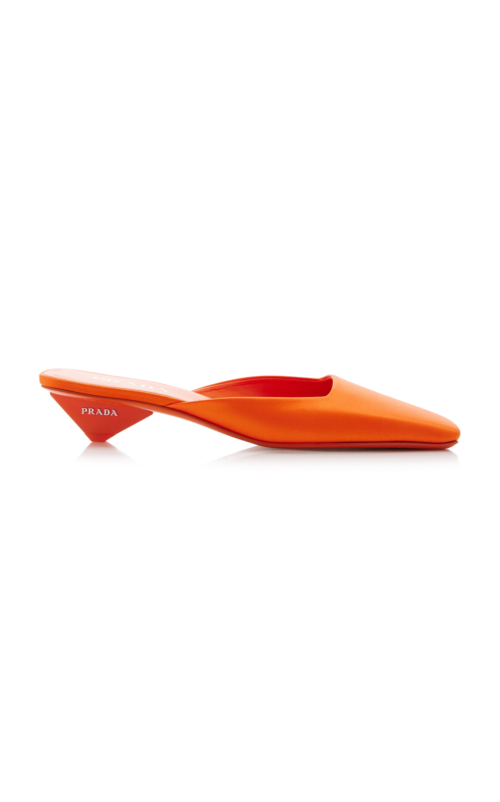 Prada - Satin Mules - Orange - IT 36 - Moda Operandi | Moda Operandi (Global)