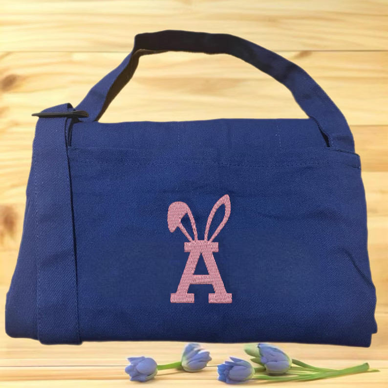 Personalized Easter Bunny Initial Apron – Custom Embroidered Kitchen Apron - Etsy | Etsy (US)